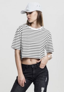 Short striped t-shirt oversized pond short sleeve