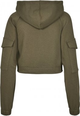 Short hoodie with arm pocket lady 7