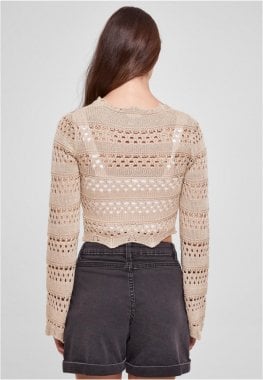 Women's short crocheted sweater 11
