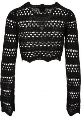 Women's short crocheted sweater 6