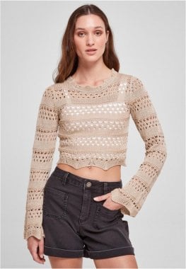 Women's short crocheted sweater 9