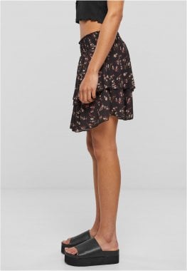 Short flounce skirt with floral pattern 2