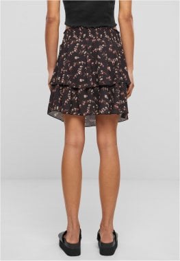 Short flounce skirt with floral pattern 3