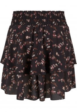 Short flounce skirt with floral pattern 7