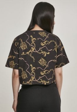 Short t-shirt in luxury pattern ladies 11