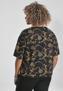 Short t-shirt in luxury pattern ladies 3