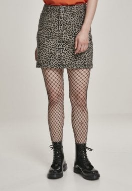Short skirt in leopard pattern 1