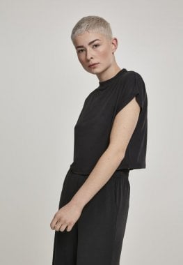 Short t-shirt with high neck ladies 1