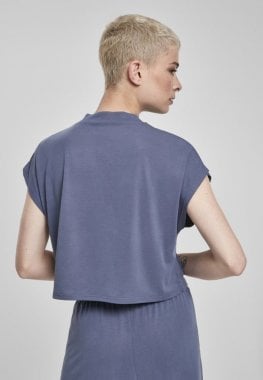Short t-shirt with high neck ladies 12