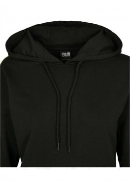 Black hooded sweater with neon-colored stripe lady 20