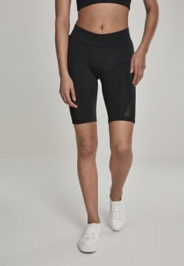 Black bicycle trousers with mesh detail lady 11