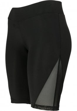 Black bicycle trousers with mesh detail lady 5