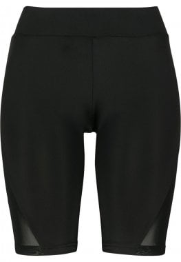 Black bicycle trousers with mesh detail lady 6