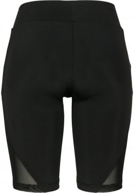 Black bicycle trousers with mesh detail lady 7