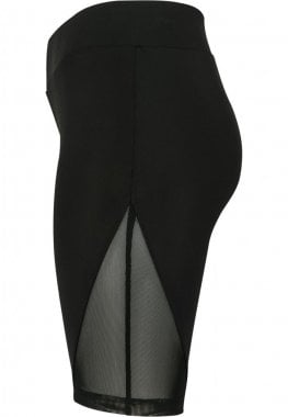 Black bicycle trousers with mesh detail lady 8