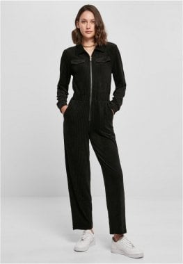 Ladies Velvet Rib Boiler Suit 1