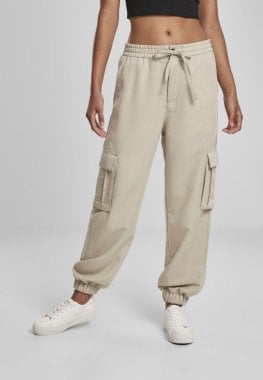 Cargo pants in viscose pond 15