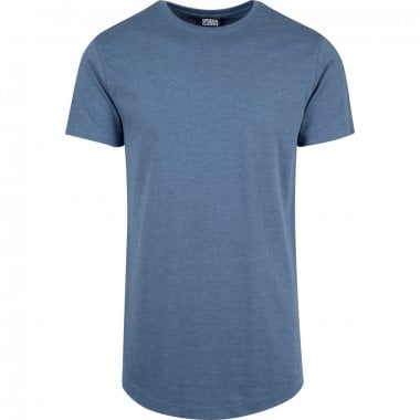 Long t-shirt melange stone blue single