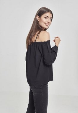 Long sleeved blouse with bare shoulders side