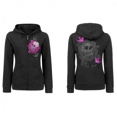 Last Bloom AEA Girls black zip hoodie 1