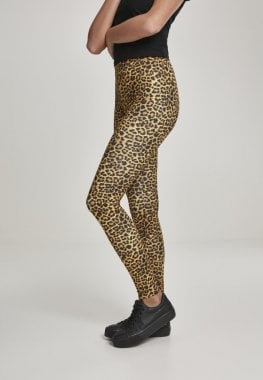 Leggings in leopard skin pattern side