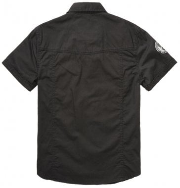 Luis Vintage Short Sleeve Shirt - Black 1