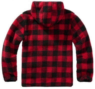 Lumberjack teddyfleece worker pullover red/black - men 2