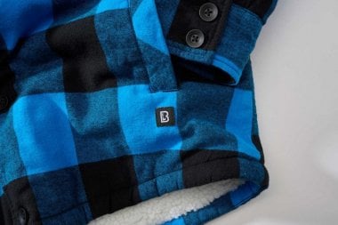 Lumberjacket hooded black / blue 4