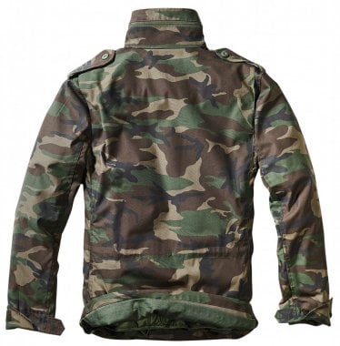 M-65 jacket classic camo woodland back