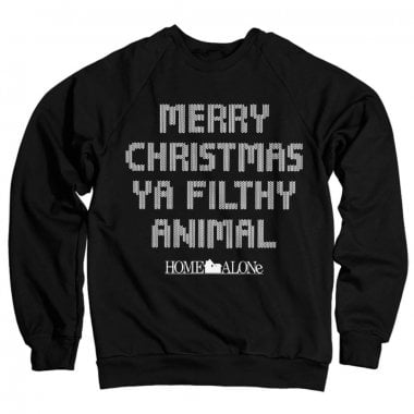 Merry christmas ya filthy animal sweatshirt 3