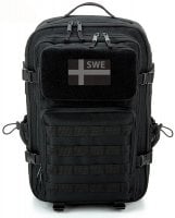 Tactical MOLLE backpack - SWE gray flag patch