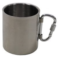 Mug with double side and carabiner 1