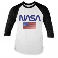 NASA - Old Glory Baseball Sleeve Tee