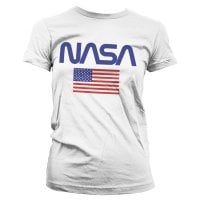 NASA - Old Glory Girly Tee White