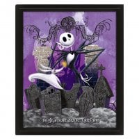 Nightmare Before Christmas - 3D poster with frame