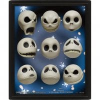 Nightmare Before Christmas - 3D poster with frame