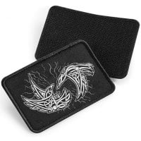 Ravens of odin - fabric patch with Velcro 0