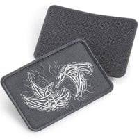 Ravens of odin - fabric patch with Velcro 4