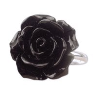 Black Rose silverring