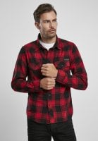 Red/black checkered flannel shirt 2