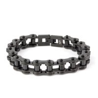 Black biker bracelet