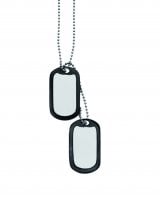 Silver dogtag necklace - ID badges