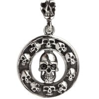 Skulls In A Circle amulet 3