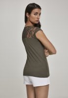 Lace top olive