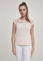 Lace top pink front