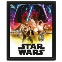 Star Wars Episode IV - 3D poster with frame