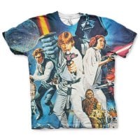 Star Wars Allover Retro Poster T-Shirt 1