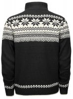 Norwegian knitted pullover - black/white 2