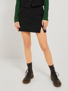Stretchy short skirt with hidden zipper 1