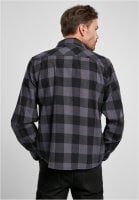 Black/gray checkered flannel shirt 6